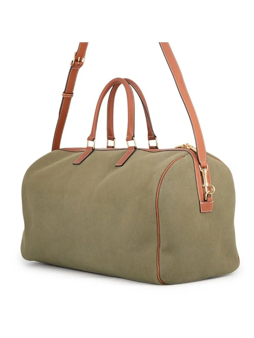 Celine Boston Bag Logo Canvas Leather 2-Way